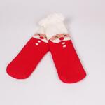 Червени коледни дамски чорапи Дядо Коледа