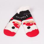 Черни коледни детски чорапи с Дядо Коледа