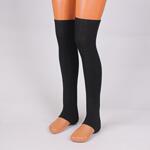 Черни фигурални 7/8 дамски чорапи тип гети
