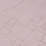 Кръгла покривка в цвят лате с геометричен и флорален десен 180