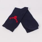Тъмно сини мъжки чорапи с червен елен