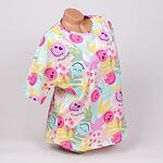 Цветна дамска пижама в свежи цветове с емотикони