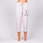 Розова дамска пижама със 7/8 панталон и лисиче