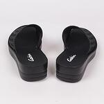 Черни летни дамски чехли на платформа