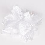 Бяло малко декоративно цвете с перлички