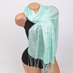 Ментов дамски шал с ресни