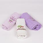 Сет хавлиени кърпи в бял и лилав цвят - Лавандула