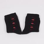 Черни детски термо чорапи с ромбоиди