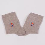 Бежови детски чорапи с ромбоиди