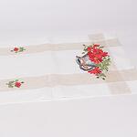 Тишлайфер в бял и бежов цвят с бродерия маргарити