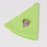 Зелена кръгла кухненска кърпа с грозде