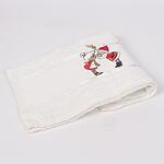 Коледна хавлиена кърпа в мръсно бяло - Дядо и Баба Коледа