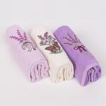 Сет хавлиени кърпи в лилав и бял цвят - Лавандула