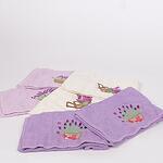 Сет хавлиени кърпи в бяло и лилаво 6 броя - Лавандула