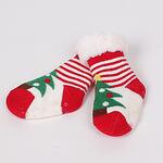 Коледен сет бебешки пухкави чорапки - Коледа