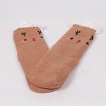 Коледен сет дамски пухкави домашни чорапи - Щастлива Коледа