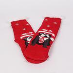 Коледен сет мъжки пухкави домашни чорапи с кучета - Коледа
