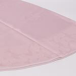 Розова кръгла покривка с орнаменти 160
