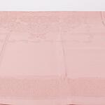 Покривка за маса с орнаменти в цвят пудра 140/180