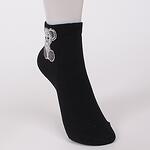 Черни дамски чорапи - Мече