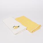 Кухненски кърпи в бял и жълт цвят - Лимони