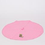 Розова кръгла кухненска кърпа - Ананас