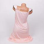 Нощница и халат в бебешко розово за бременни с флорален десен
