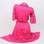 Комплект нощница и халат за бременни в цвят маджента