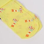 Жълт детски чорапогащник с щампа