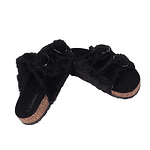 Черни дамски домашни чехли