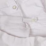 Бели къси ластични панталонки за бременни