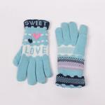 Вълнени ръкавици с надпис ''Love''