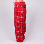 Дамска пижама  Софт с червено каре