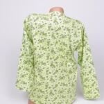 Дамска пижама с копчета в светлозелен цвят с нежни цветя