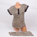 Дамска пижама с леопардов принт