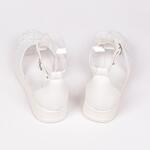 Дамски ефектни бели летни обувки