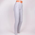 Дамски клин панталон от памук в светло сиво