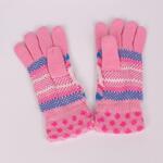 Дамски ръкавици в розово и сърца