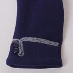 Дамски ръкавици в турскосин цвят и пухче