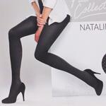 Дамски черен чорапогащник на сиви точки - Natalie
