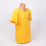Жълта мъжка лятна пижама с щампа