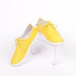 Жълти дамски обувки с равна подметка