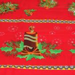 Коледна покривка за маса в традиционни цветове 150/220