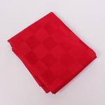 Кръгла покривка за маса във вишнево червен цвят 150 см.