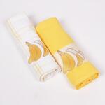 Кухненски кърпи в бял и жълт цвят - Банани