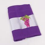 Кухненски кърпи в лилаво и бяло - Грозде