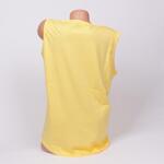 Лятна макси пижама в жълт и тъмносин цвят с маргарити