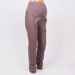 Макси клин панталон за бременни в кафяв цвят
