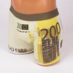 Мъжки жълт памучен боксер с щампа на евро валута