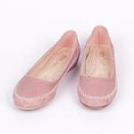 Нежни розови обувки от еко кожа
